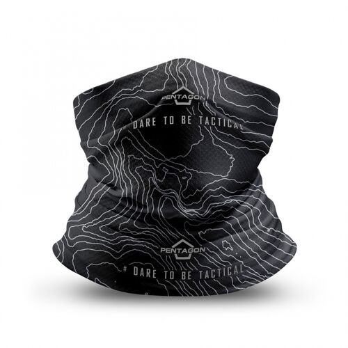 Ціна Бафи, арафатки та шарфи / Багатофункціональний шарф баф Pentagon Skiron Neck Gaiter Topographic Map K14013-TM