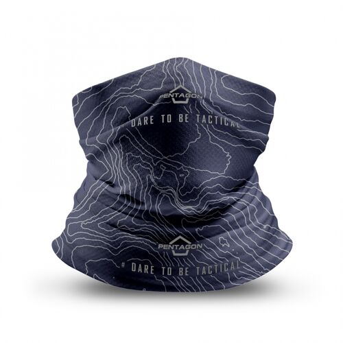 Ціна Бафи, арафатки та шарфи / Багатофункціональний шарф баф Pentagon Skiron Neck Gaiter Topographic Map K14013-TM