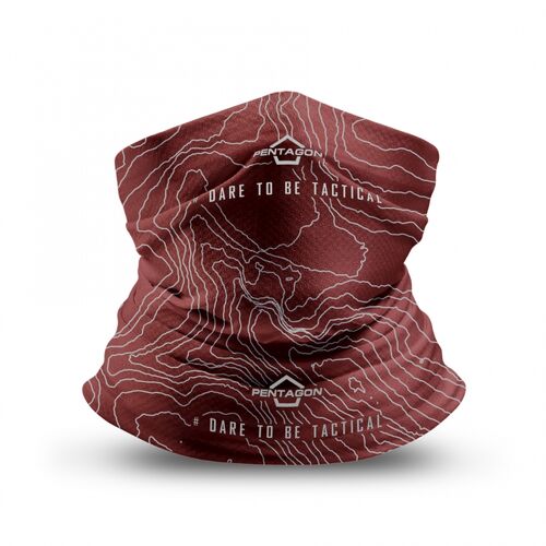 Ціна Бафи, арафатки та шарфи / Багатофункціональний шарф баф Pentagon Skiron Neck Gaiter Topographic Map K14013-TM